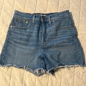 Madewell High Rise Denim Shorts